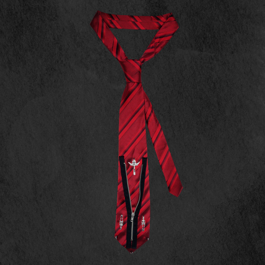 Zip Red Tie